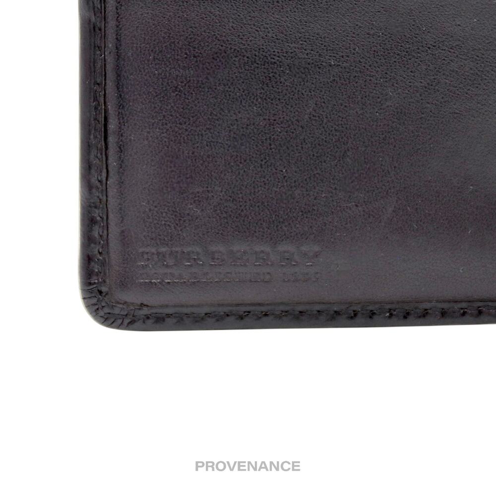 🔴 Burberry Bifold Wallet -  London Check Black Charcoal - Picture 5 of 7
